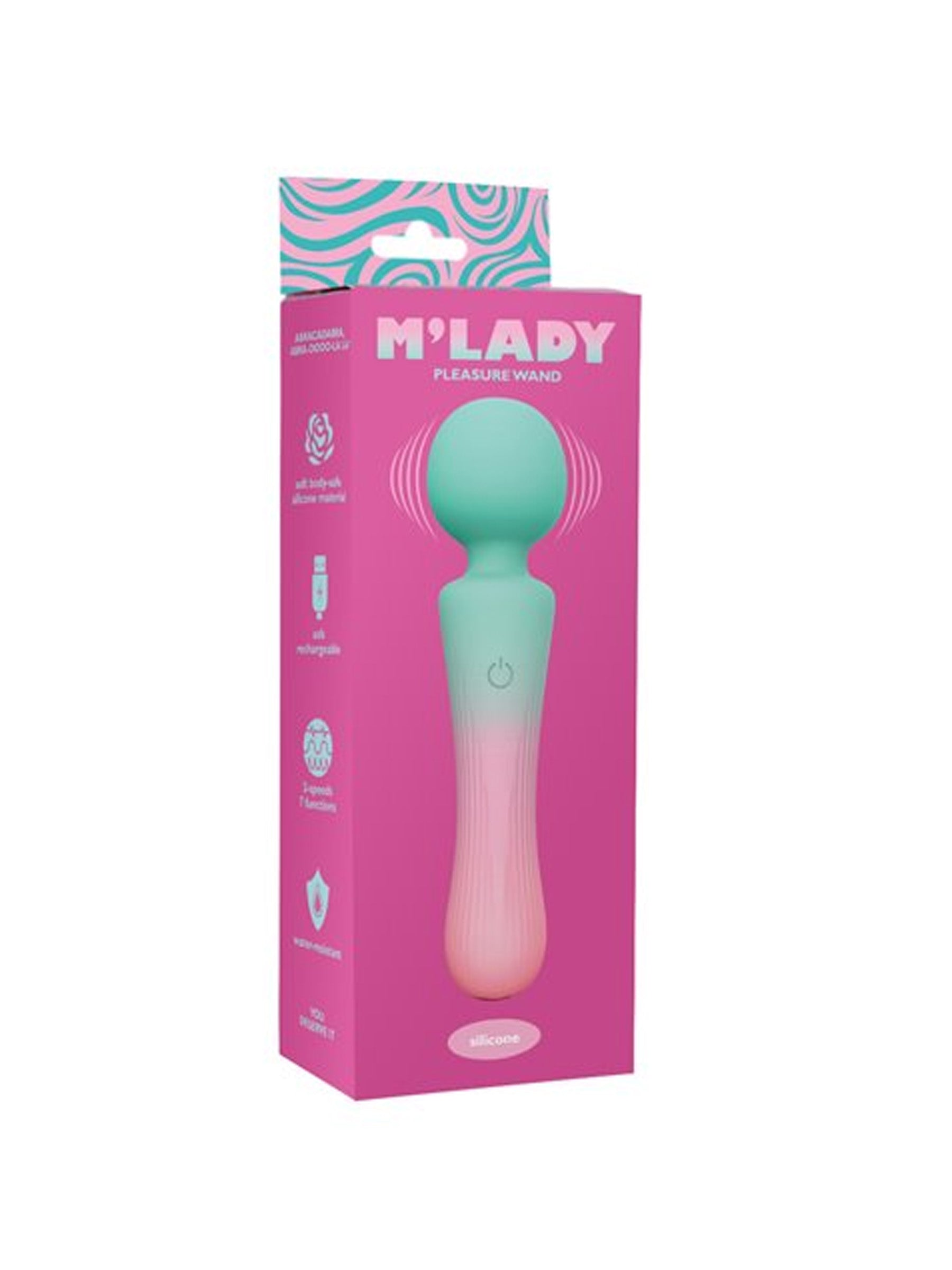 M'Lady Pleasure Wand - Gradient Silicone Vibrator