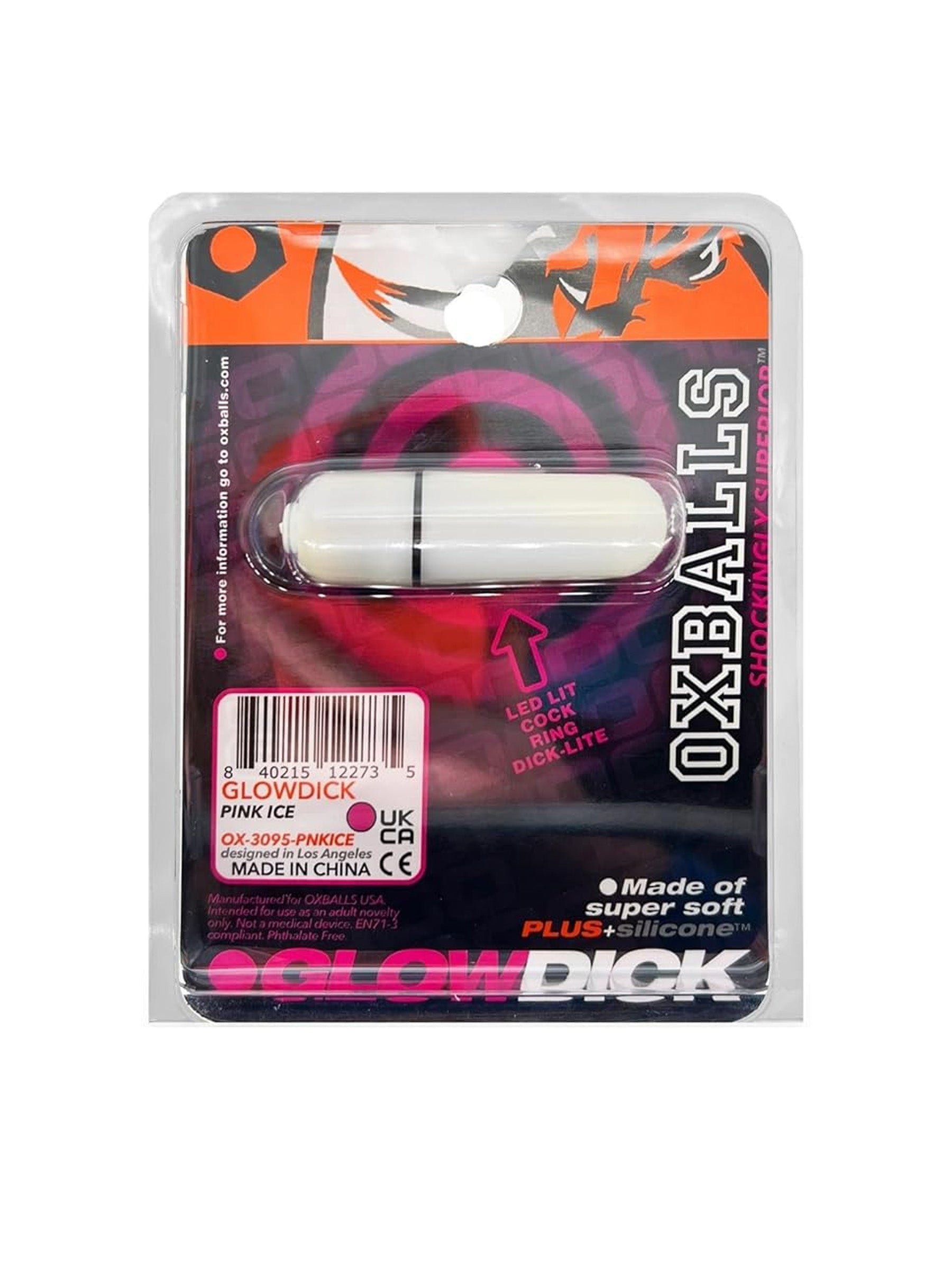 oxballs glowdick ice pink