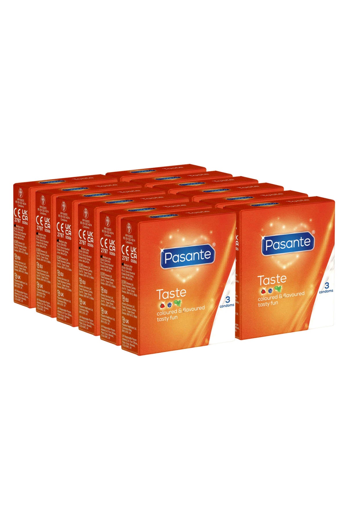 Pasante Taste Condoms - 3 Pack