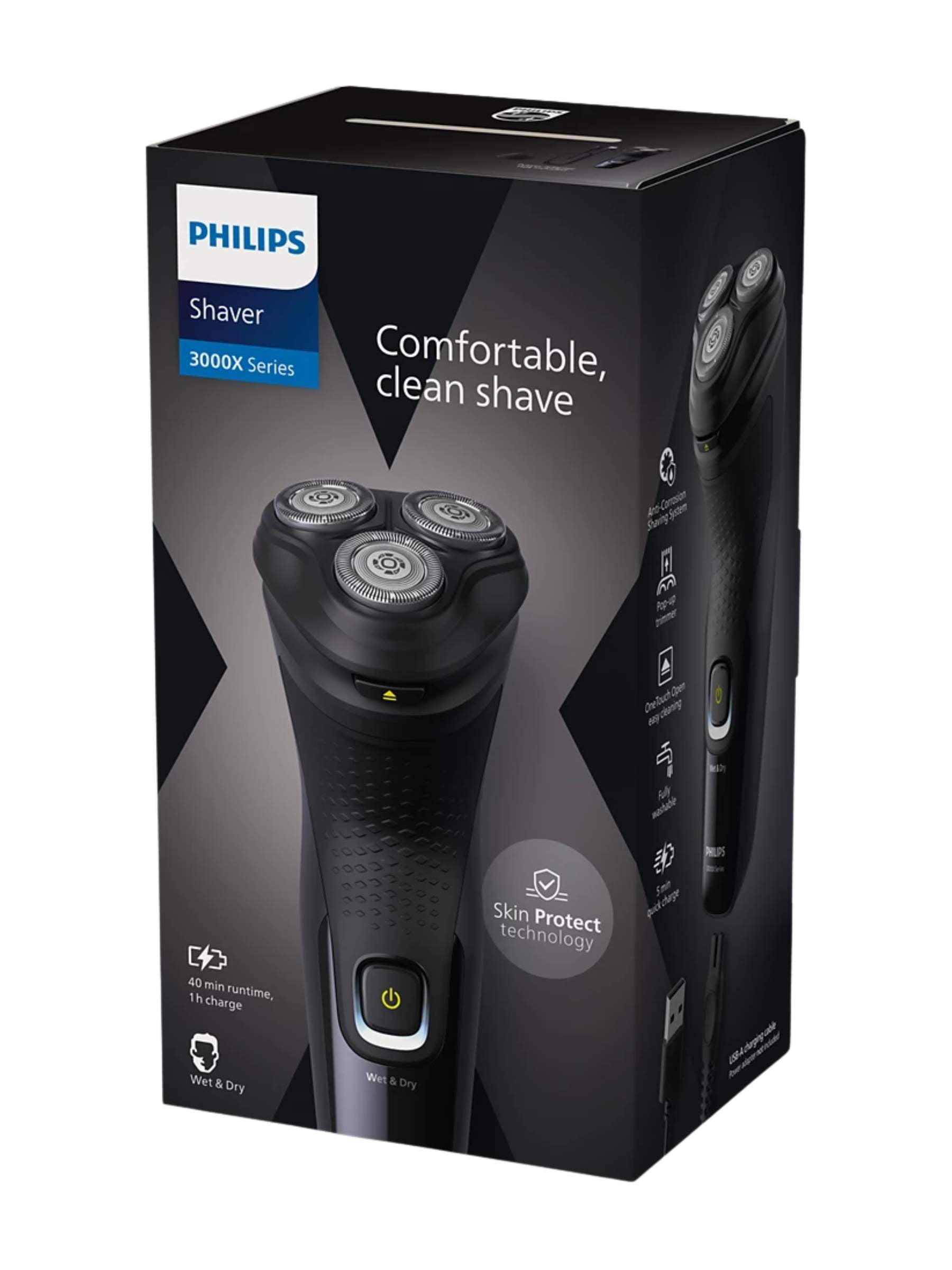 Philips 3000X Series Wet and Dry Electric Shaver - X3021/00