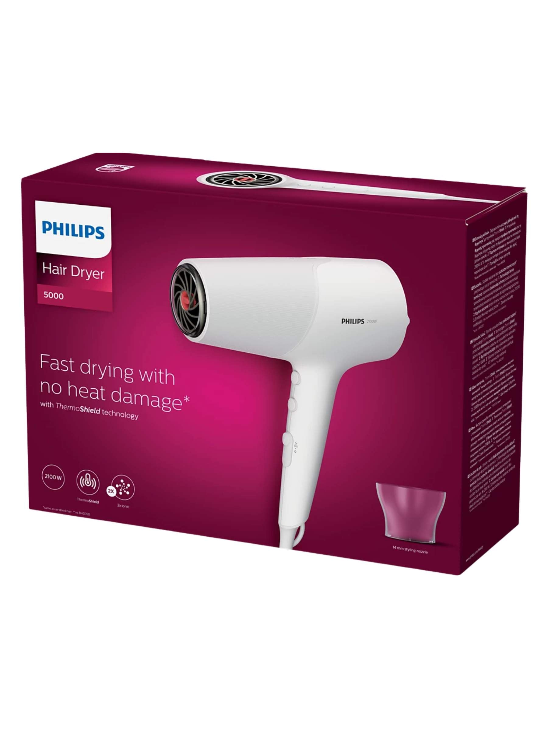 Philips 5000 Series Hair Dryer 2300W White - BHD500/00