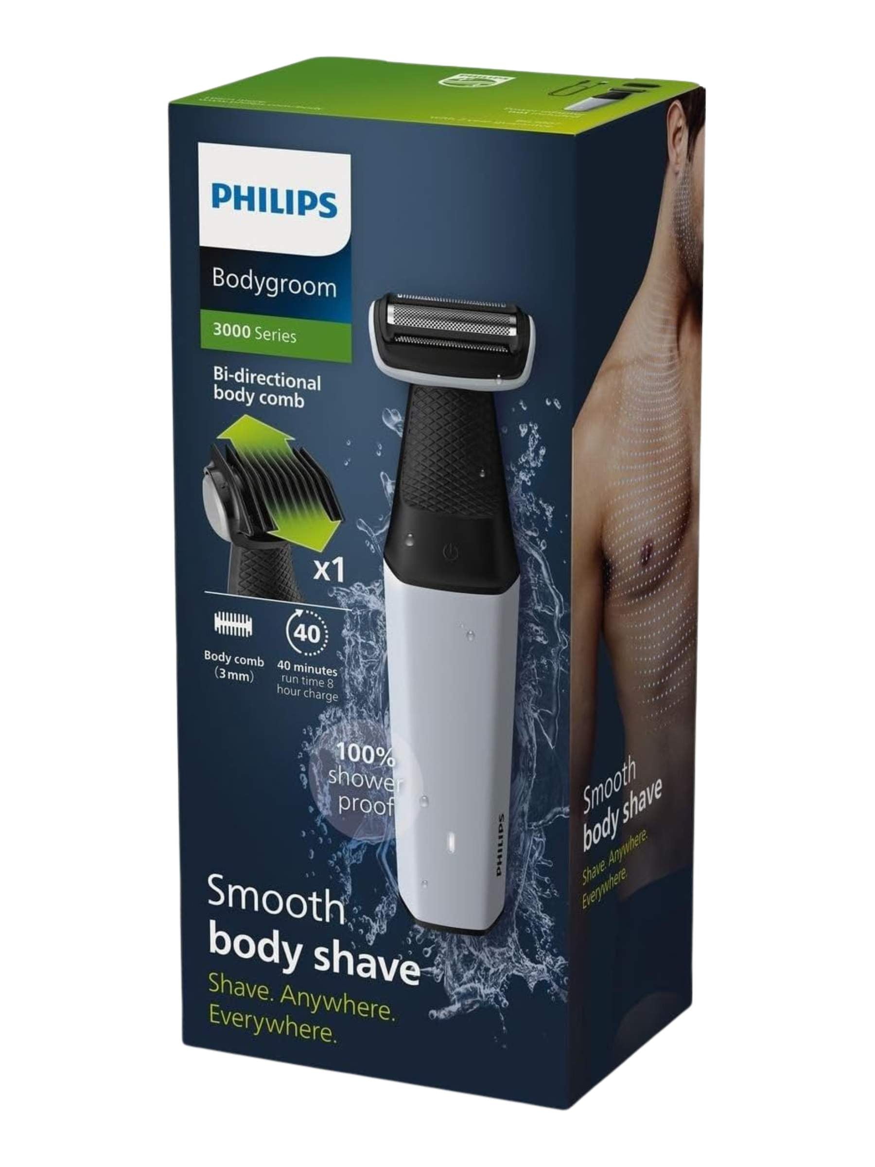 Philips Bodygroom Series 3000 Showerproof Groin And Body Trimmer