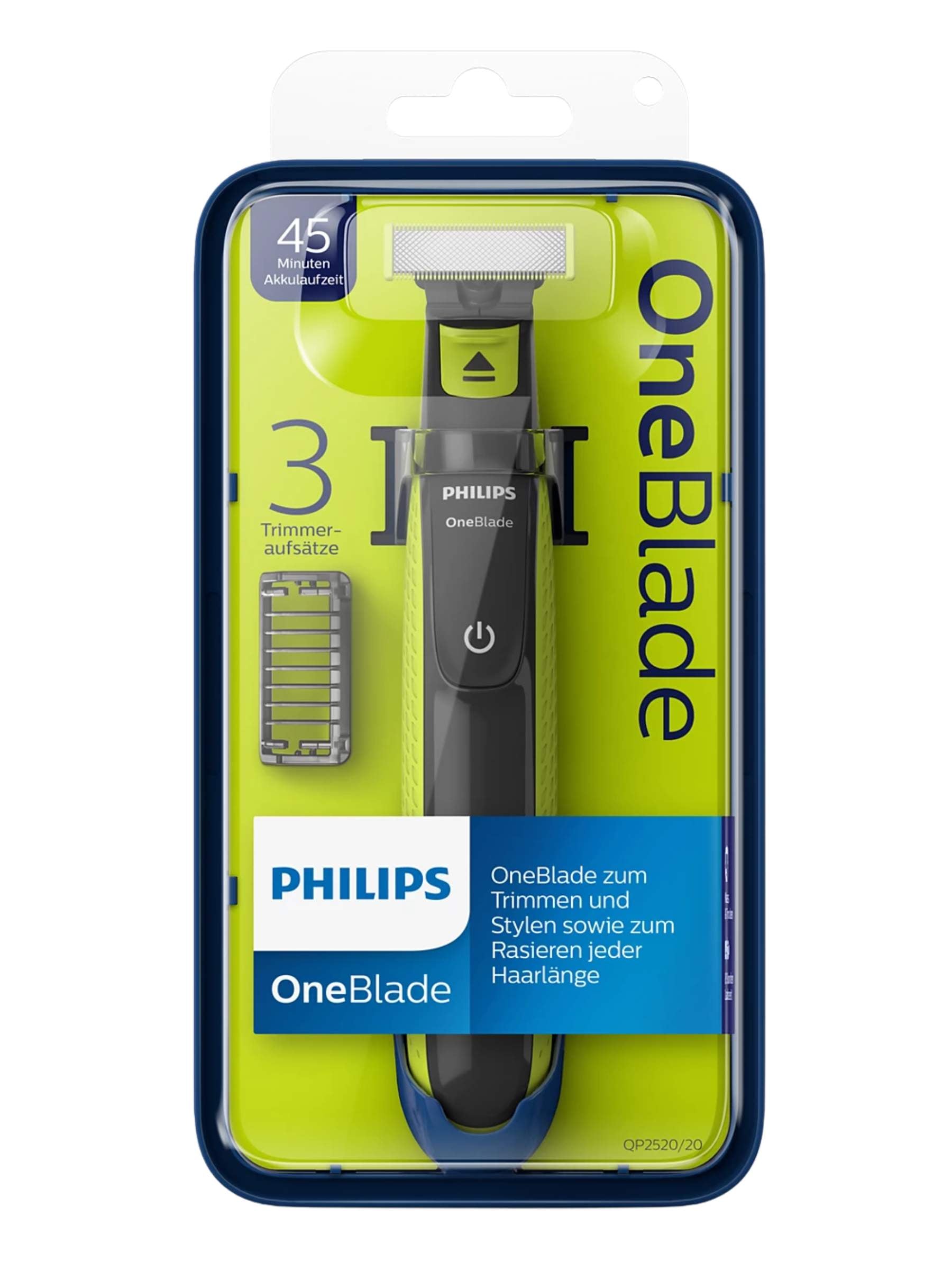 Philips OneBlade Trimmer - 3 Comb - QP2620/20
