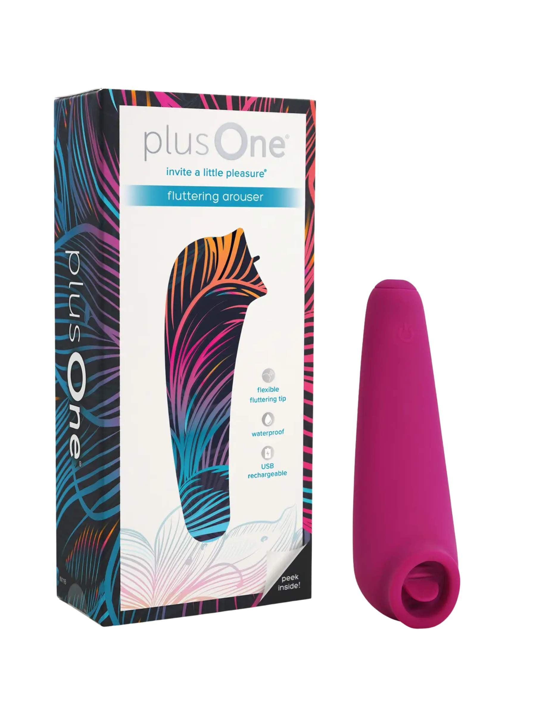 Plus One Fluttering Arouser - Clitoral Stimulator - Pink