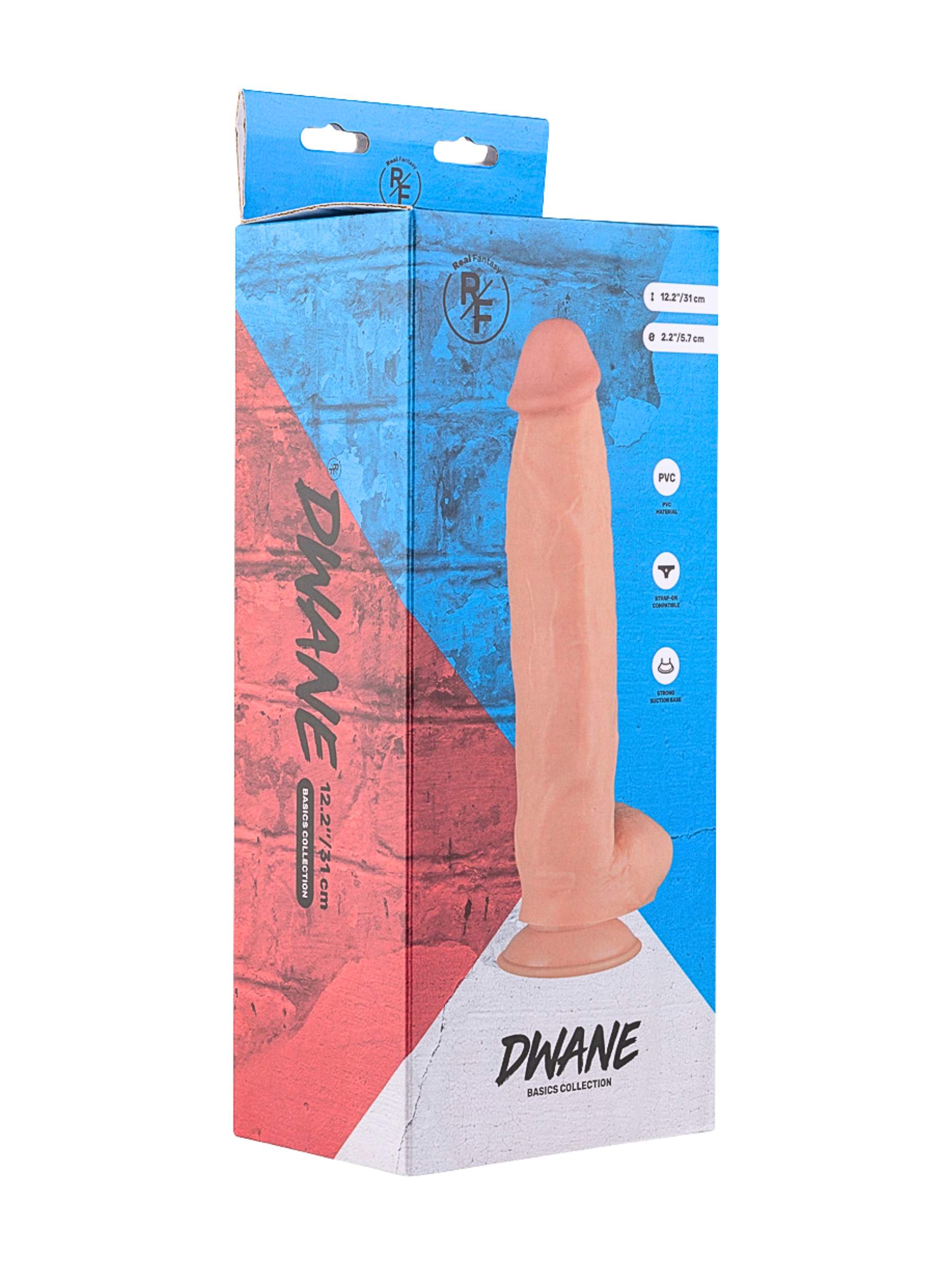 Real Fantasy Dwayne Realistic XL Dildo - 30cm With Suction Cup