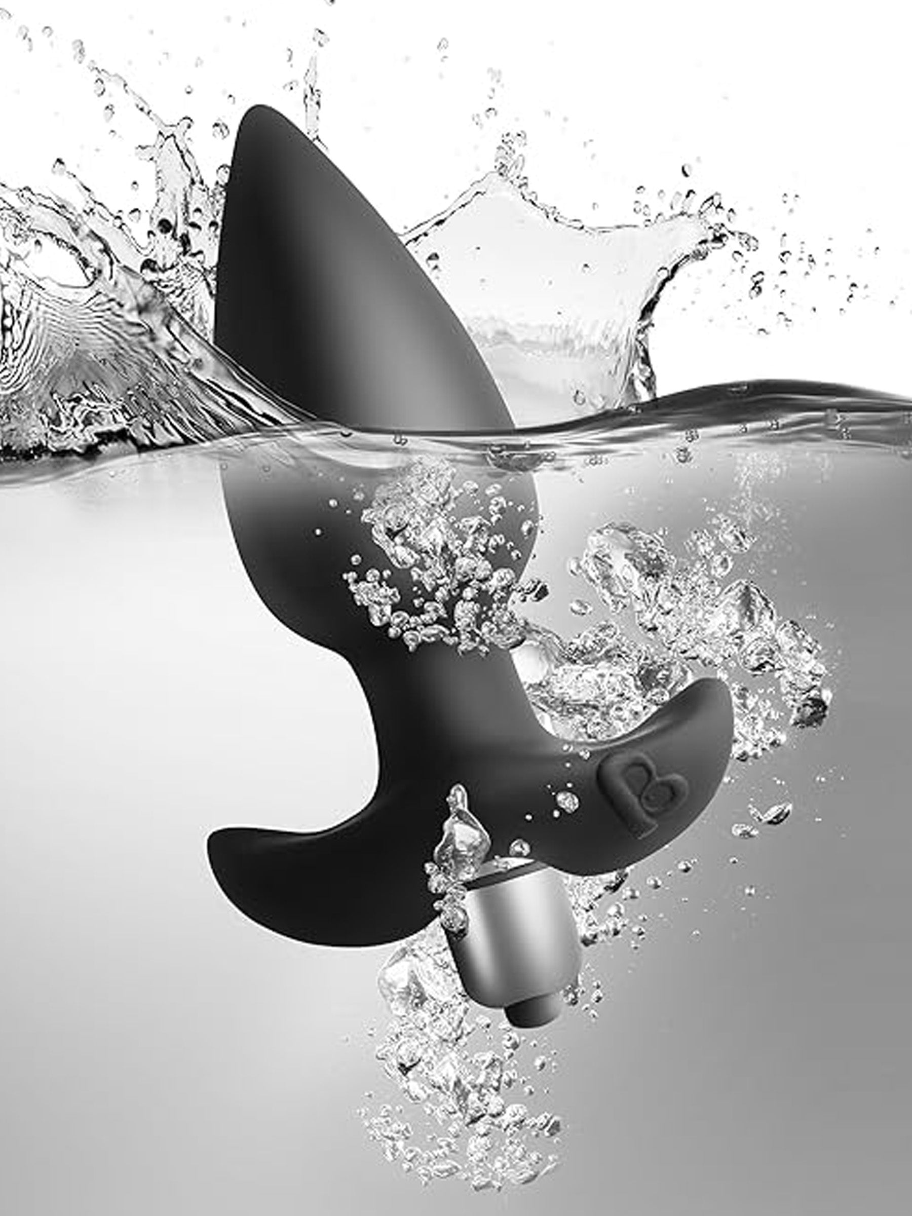 Rocks Off Butt Throb - Black vibrating anal plug