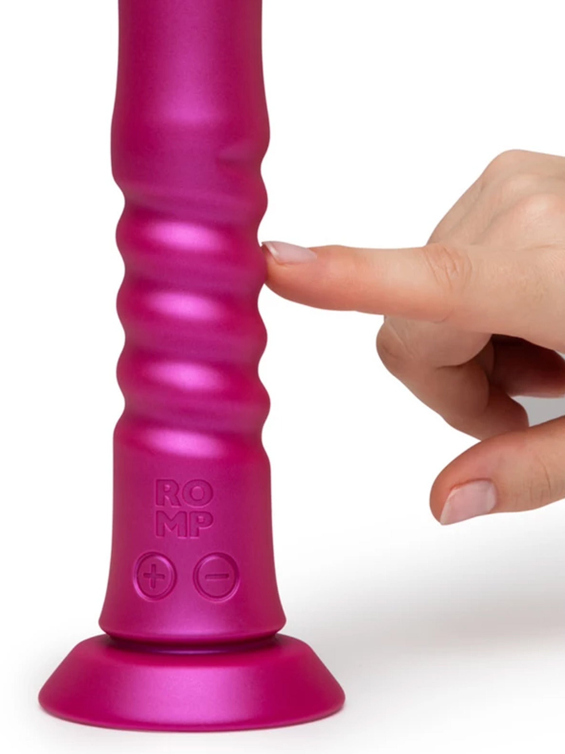 Romp Jiggle - Thrusting & Vibrating Suction Cup Dildo