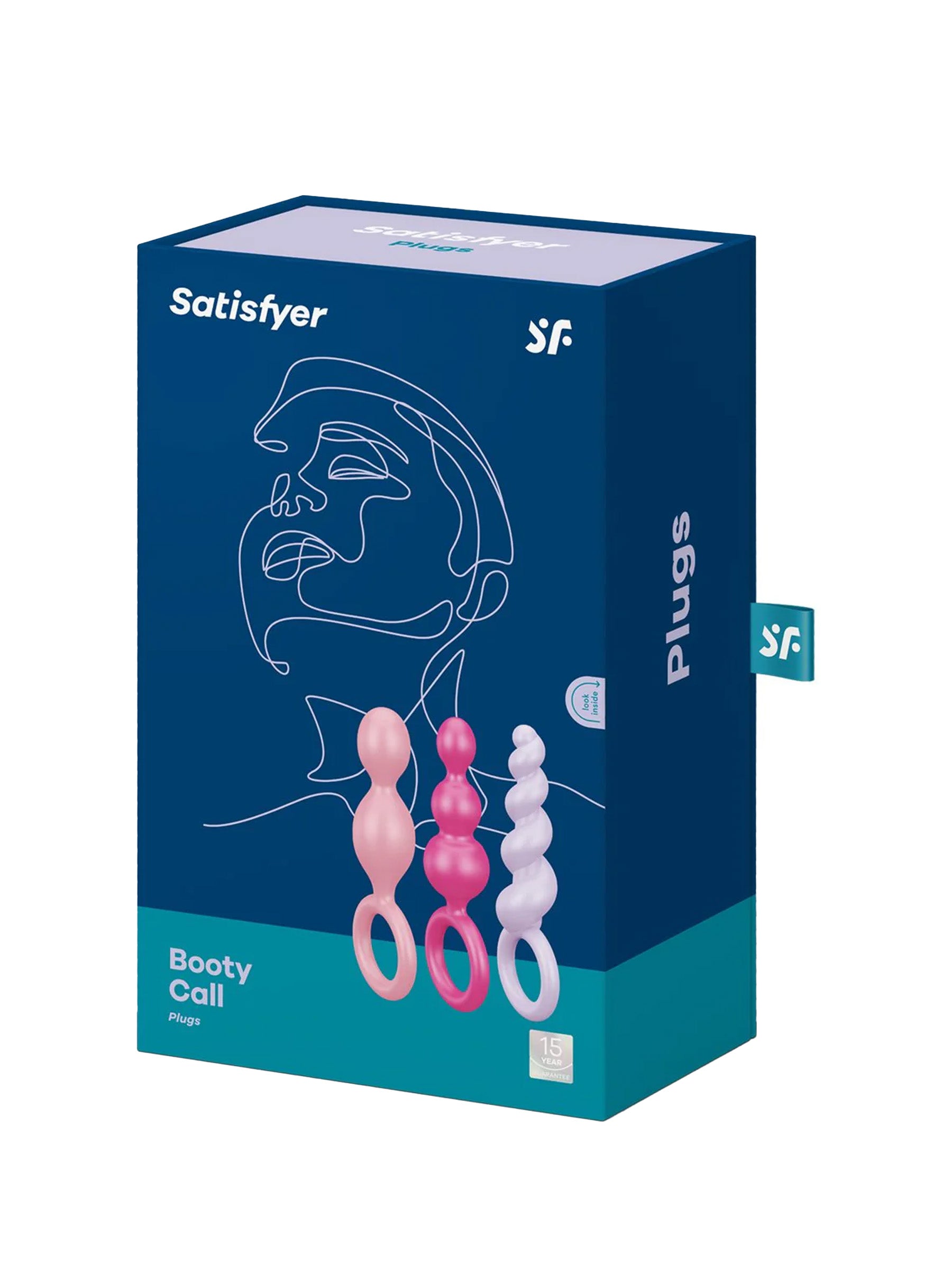 Satisfyer Booty Call - Silicone Beginner Butt Plug Set - Coloured Diverse Pink