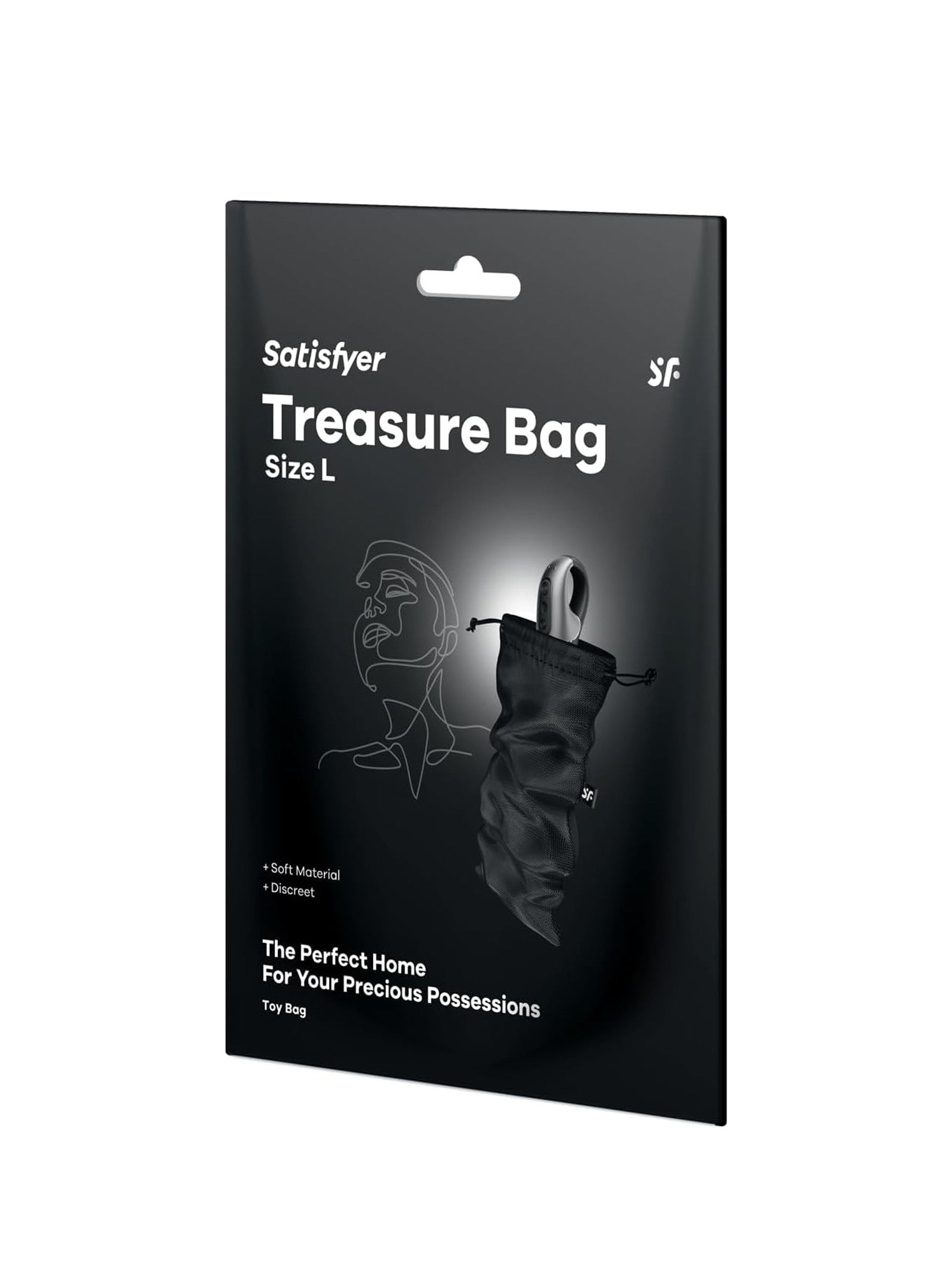 Satisfyer Treasure Sex Toy Bag Size Large in Black