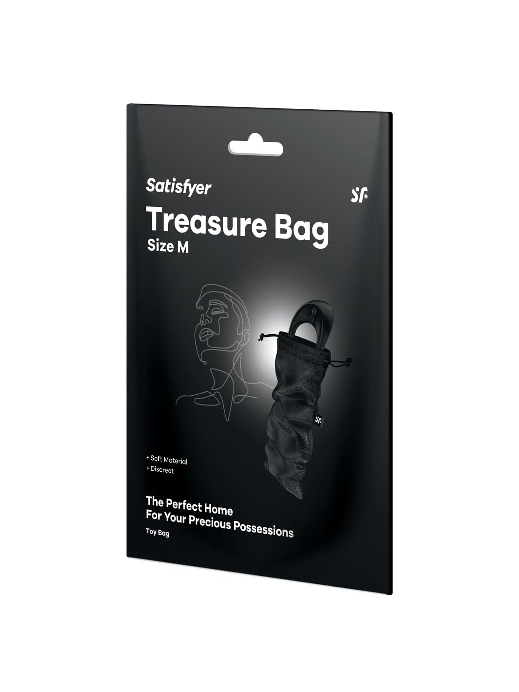 Satisfyer Treasure Sex Toy Bag Size Medium in Black