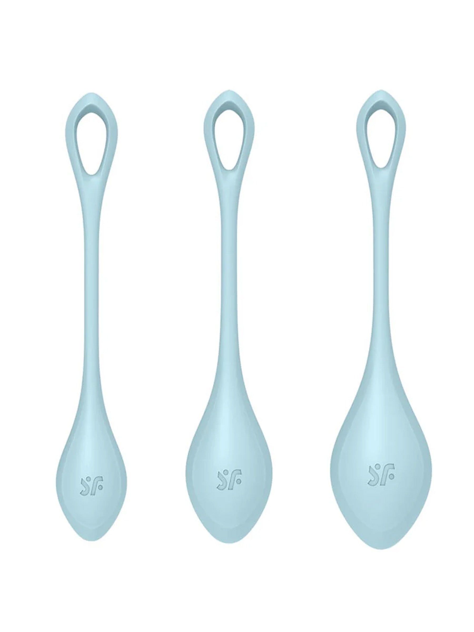 Satisfyer Yoni Power 2 - Kegel Exercise Balls -  Light Blue