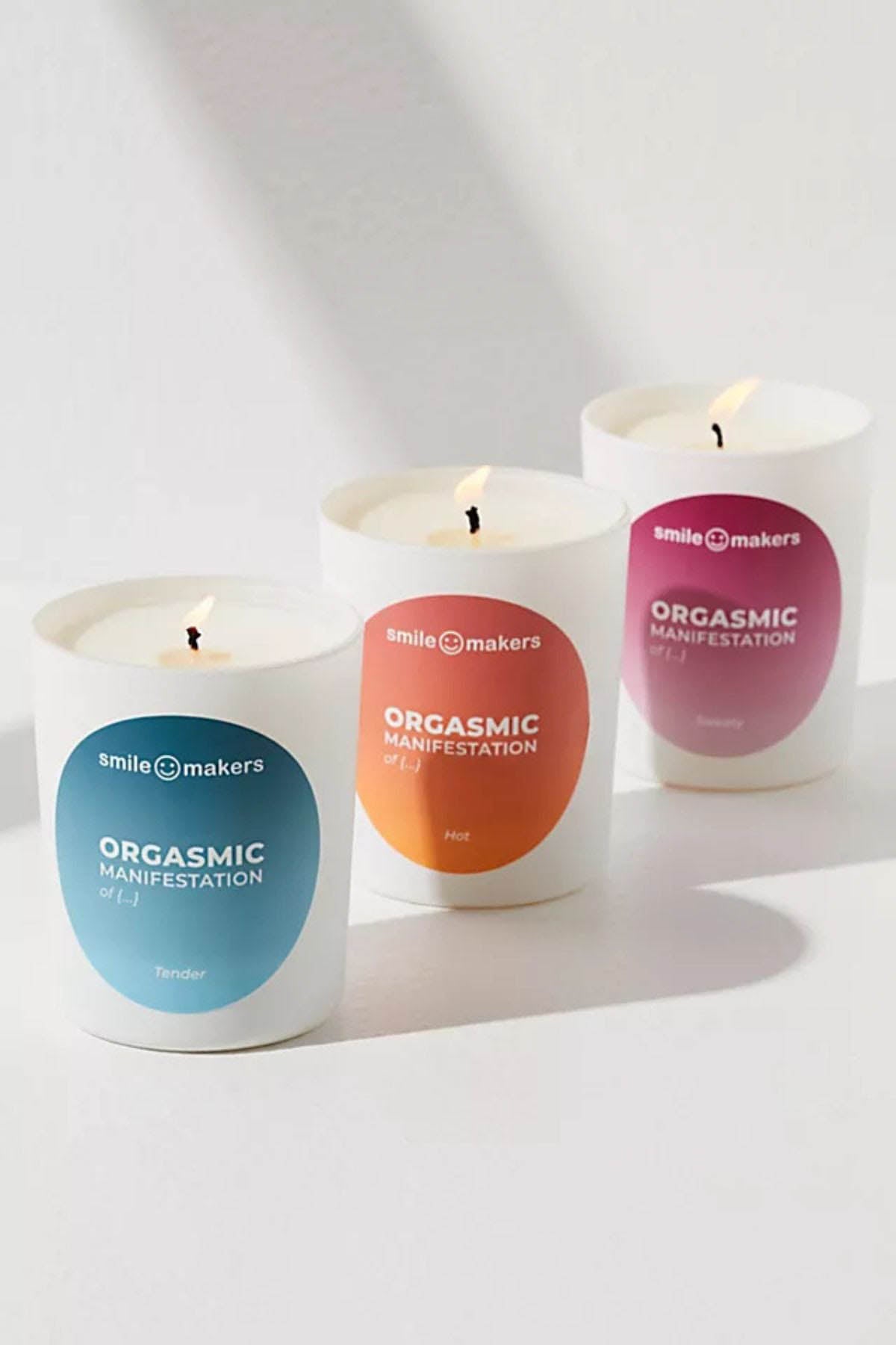 Smile Makers Orgasmic Manifestation of Sweaty Massage Candle