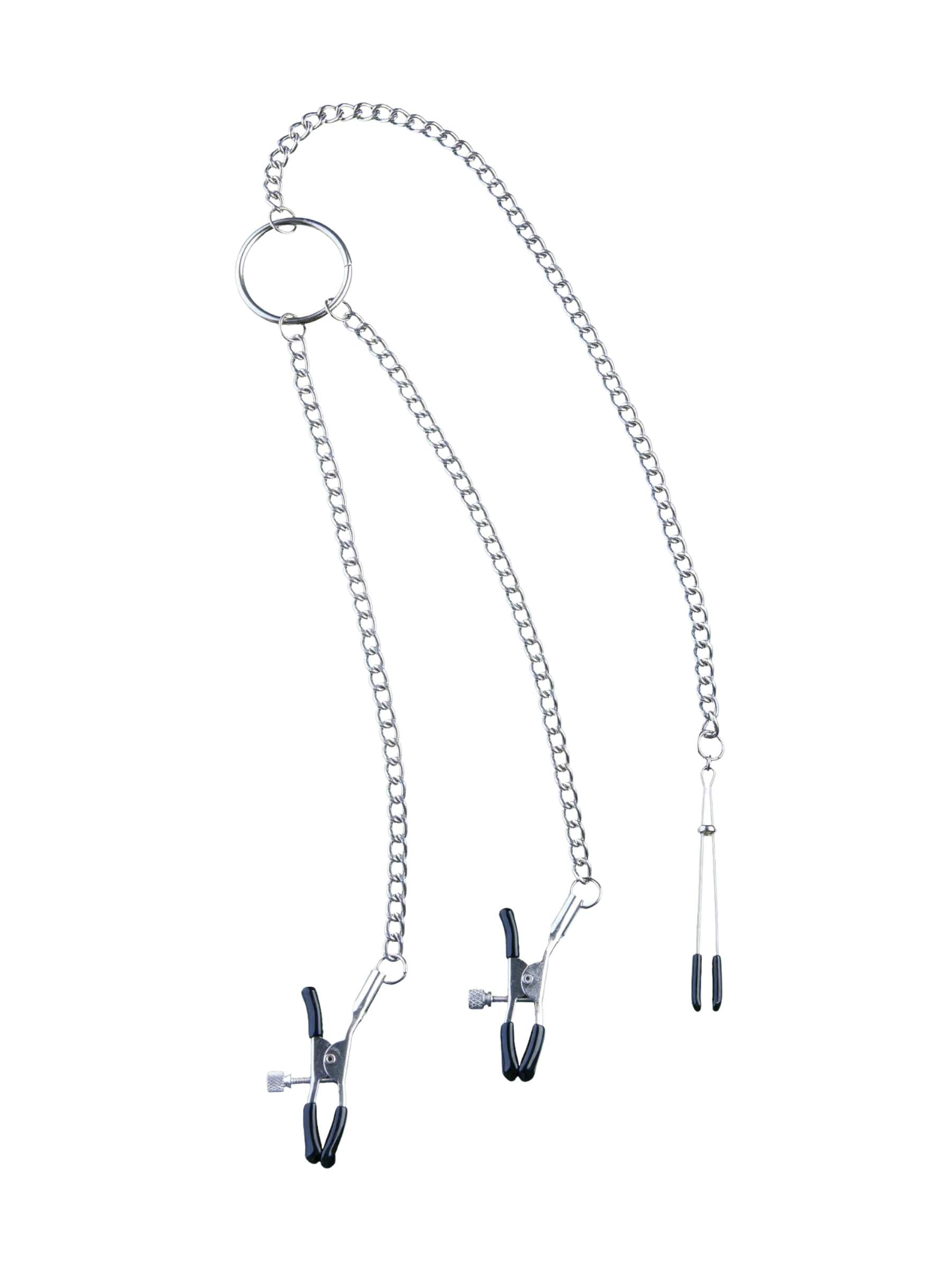 Steamy Shades - Adjustable Nipple & Tweezer Clit Clamp Set