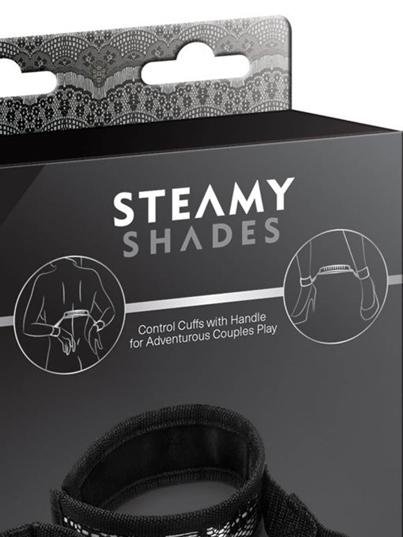 Steamy Shades Control Cuffs With Bag Handle