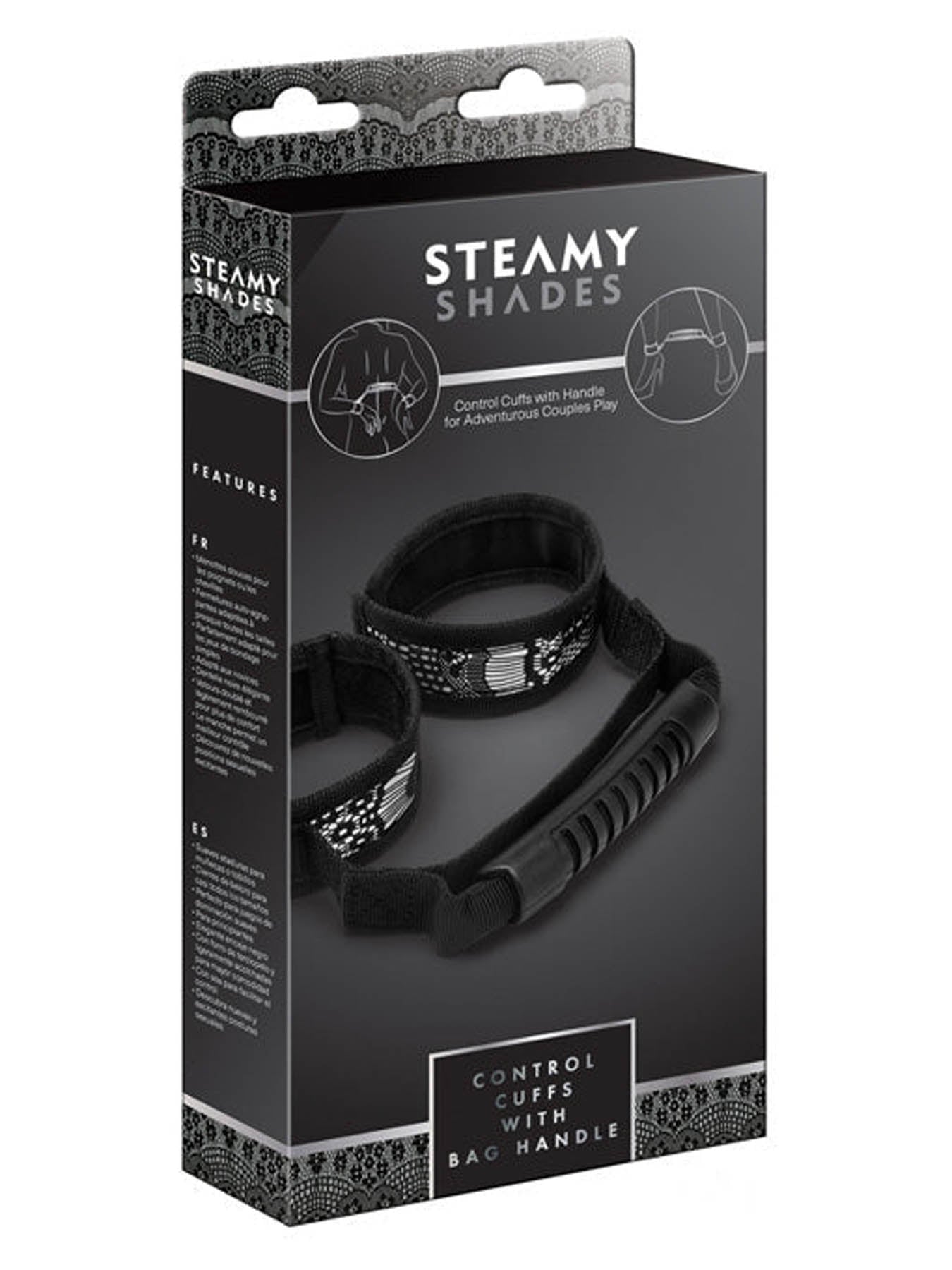 Steamy Shades Control Cuffs With Bag Handle