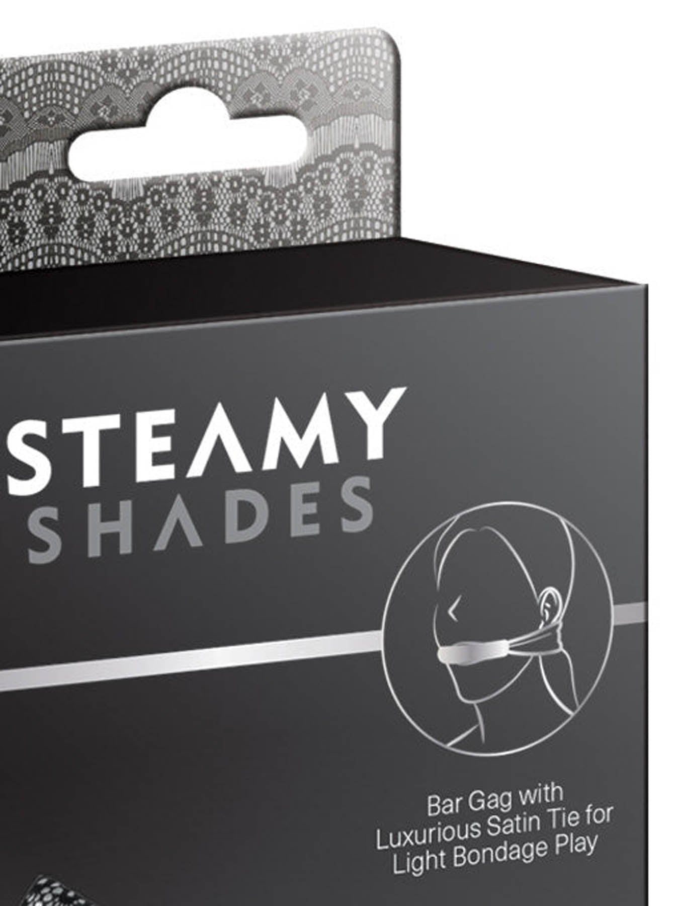 Steamy Shades Satin Tie Bar Gag