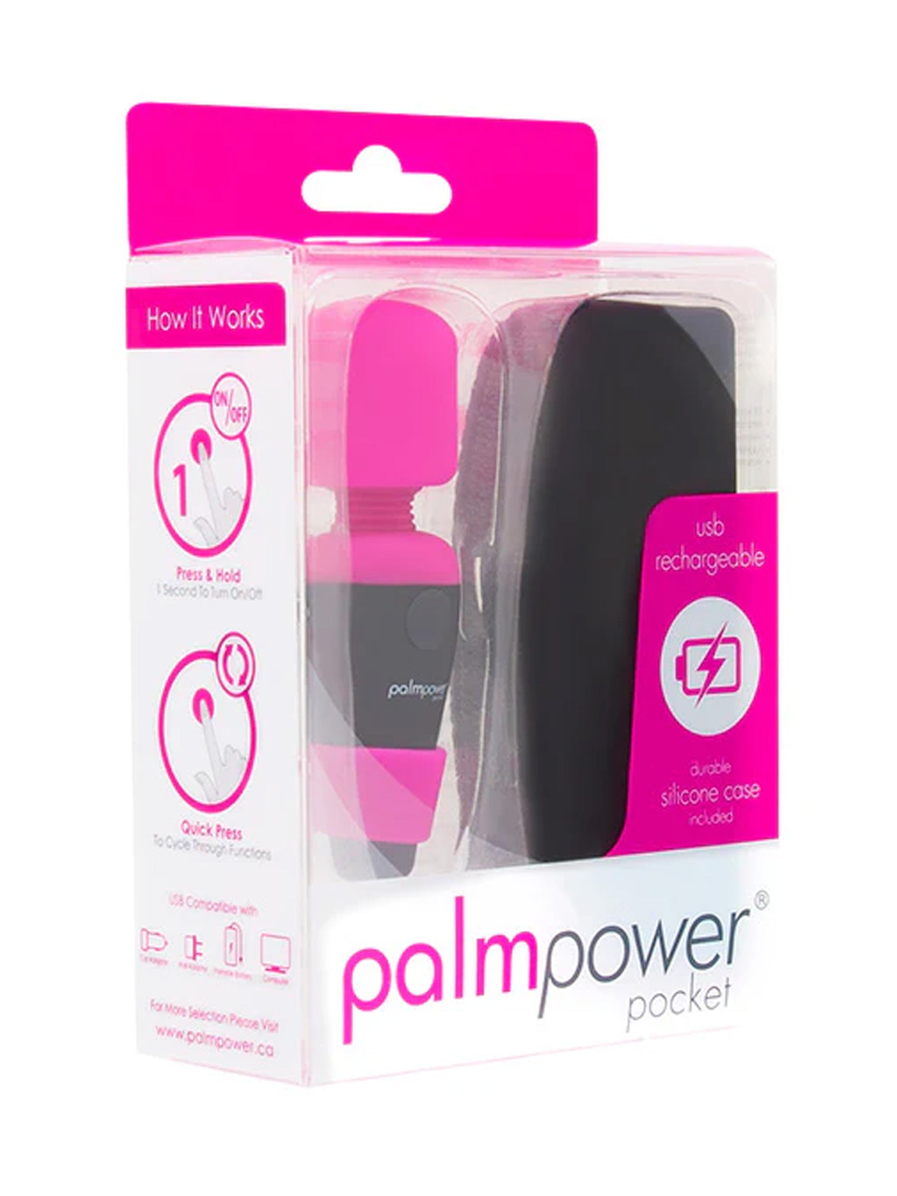 Swan Palm Power Pocket Rechargeable Massager
