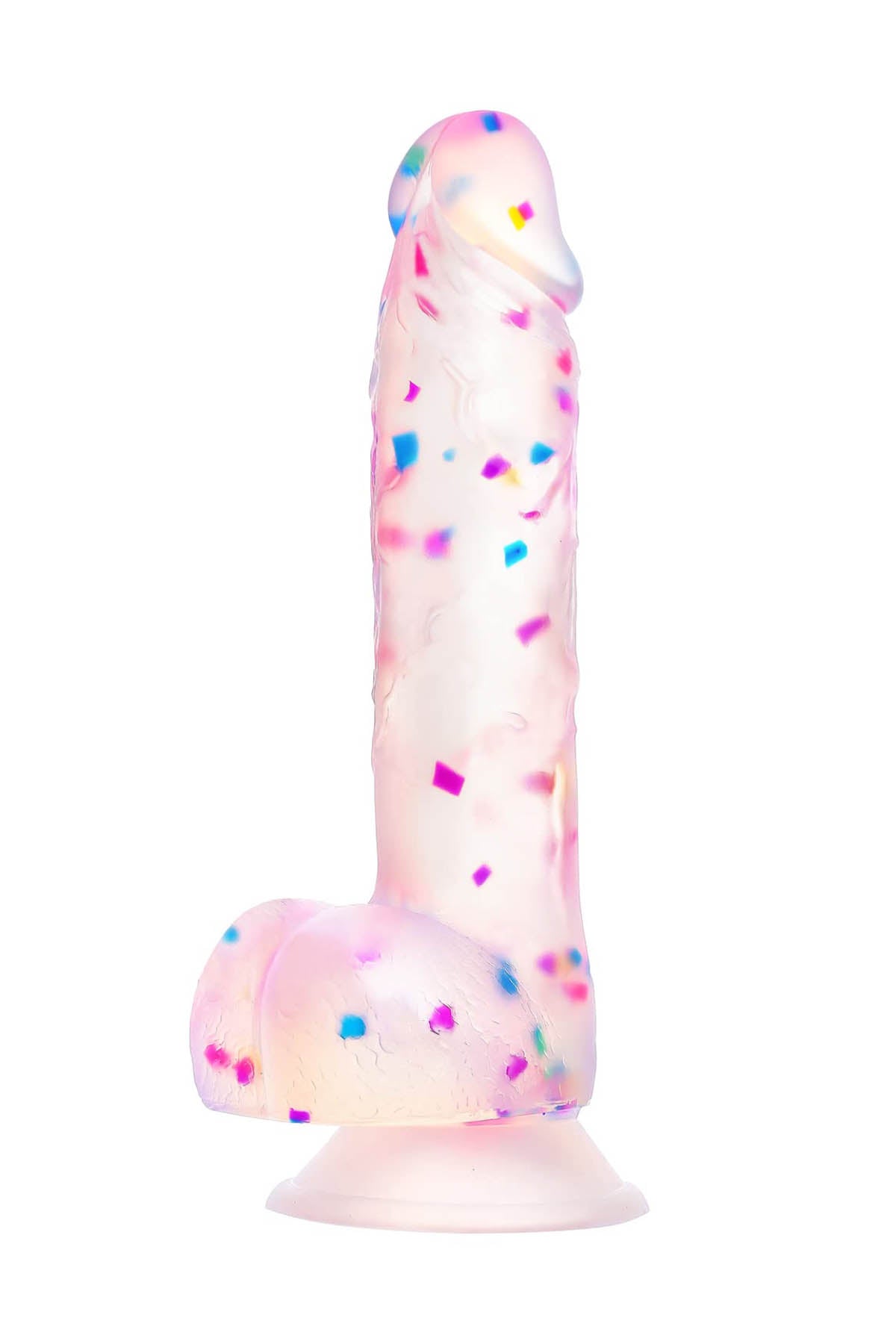 Swan Party Marty - Confetti  Suction Cup Dildo