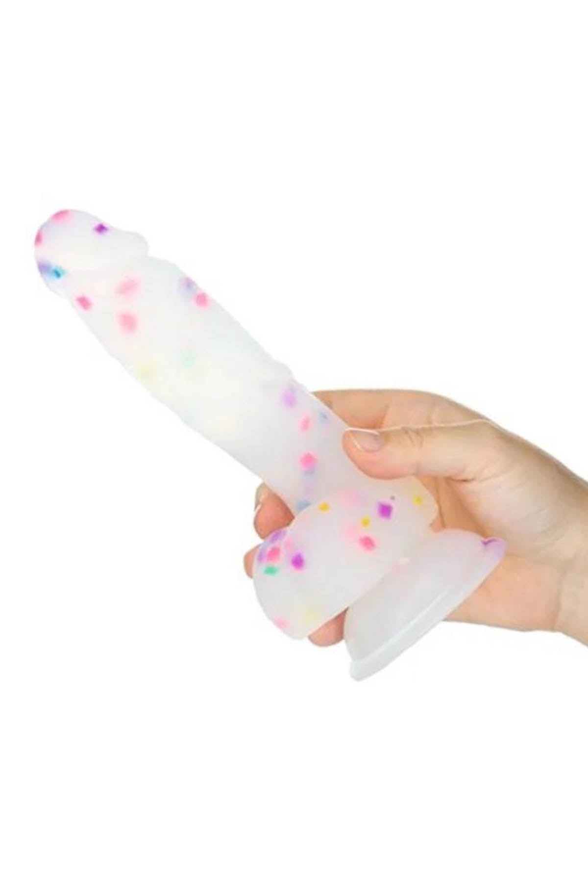 Swan Party Marty - Confetti  Suction Cup Dildo