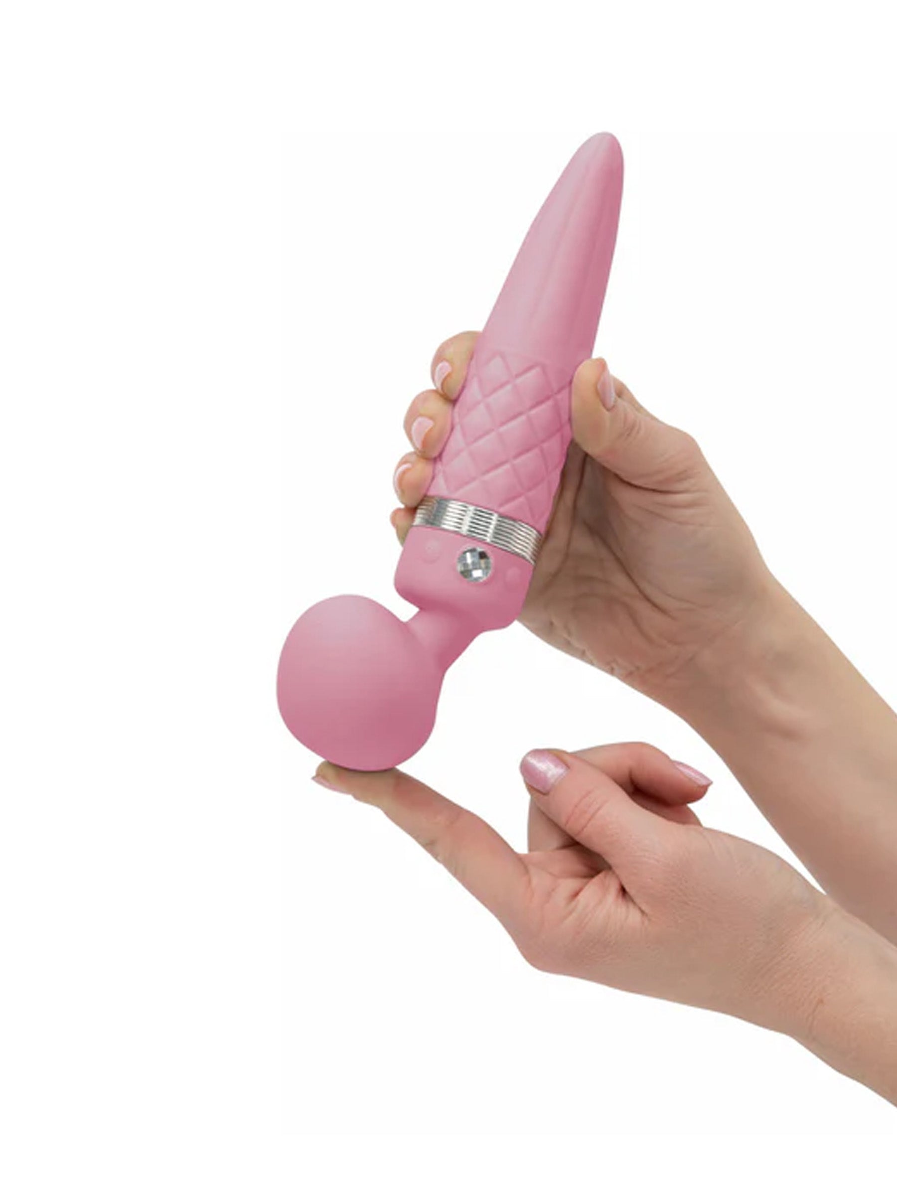 Swan Pillow Talk Sultry Dual Massage Wand - Pink
