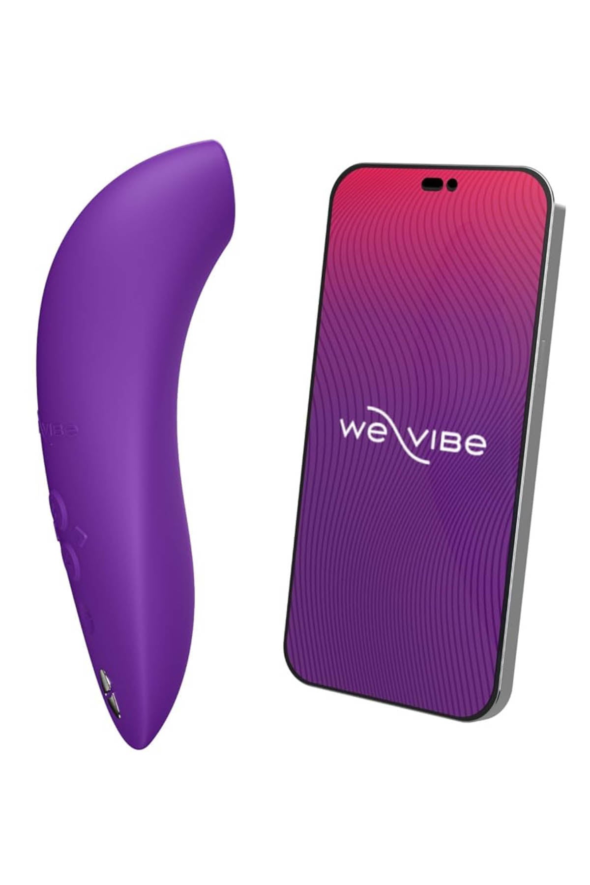 We-Vibe Melt 2 - Air-Pulse Clitoral Stimulator - Purple App Display