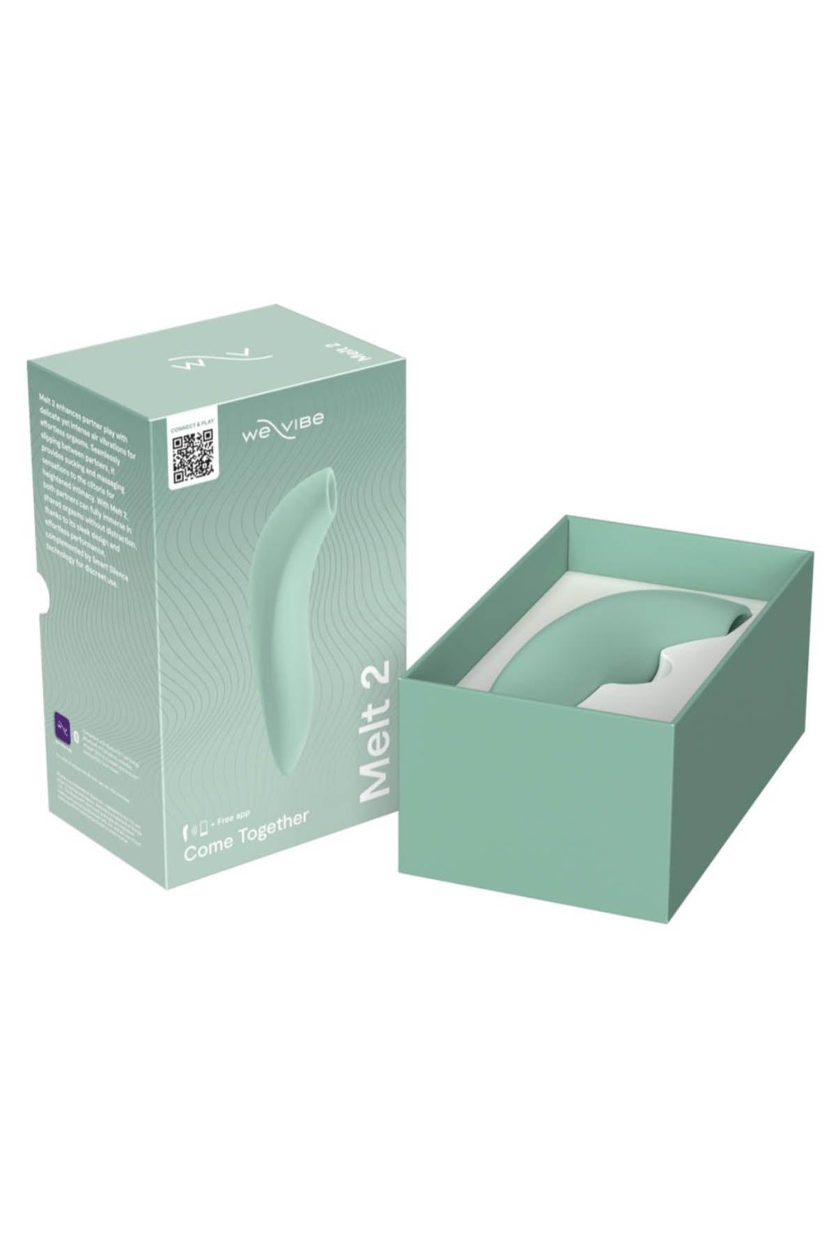 We-Vibe Melt 2 - Air-Pulse Clitoral Stimulator - Sage Box Content