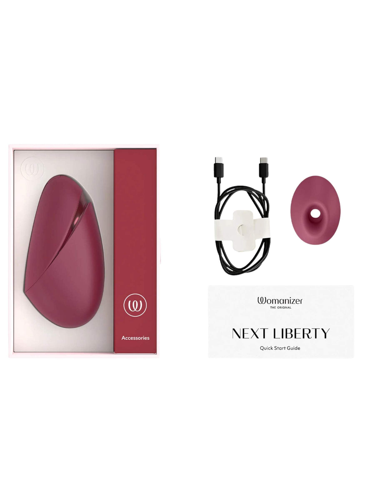Womanizer  Next Liberty Clitoral Stimulator - Bordeaux