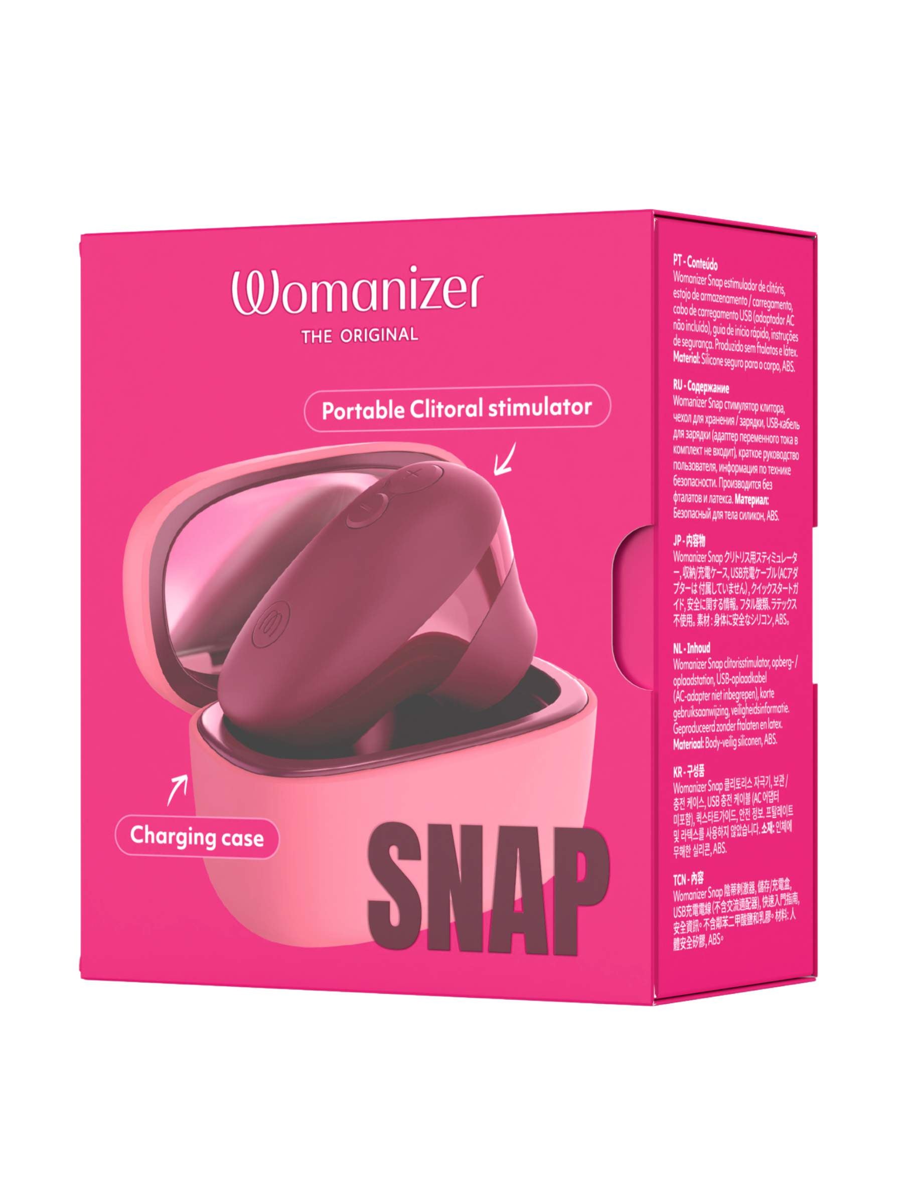 Womanizer Snap Clitoral Stimulator - Crushed Berry