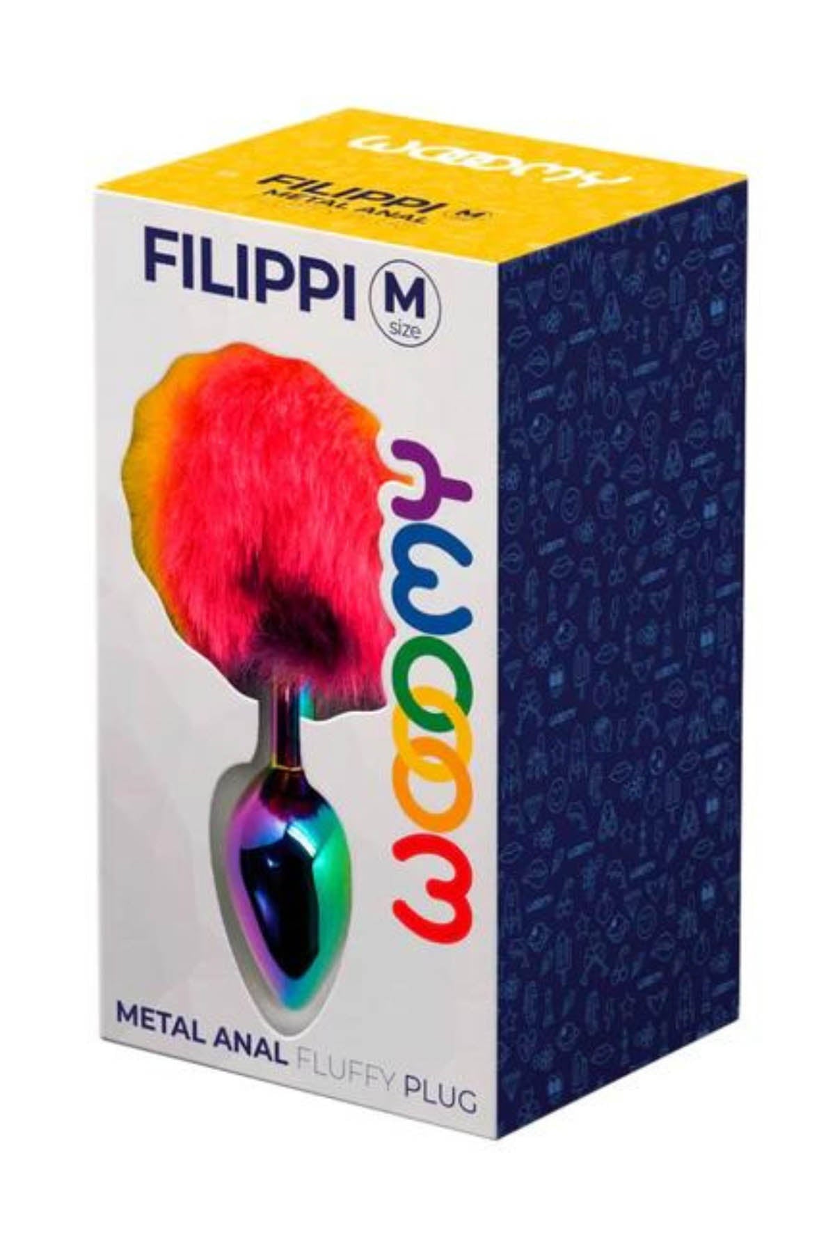 Wooomy Filippi Fluffy Rainbow Anal Plug