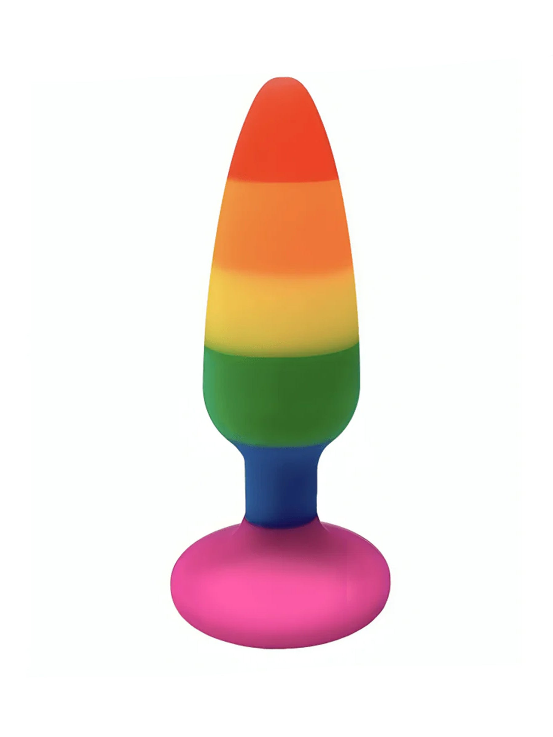 Wooomy Hiperloo Silicone  Rainbow Anal Plug Large Size