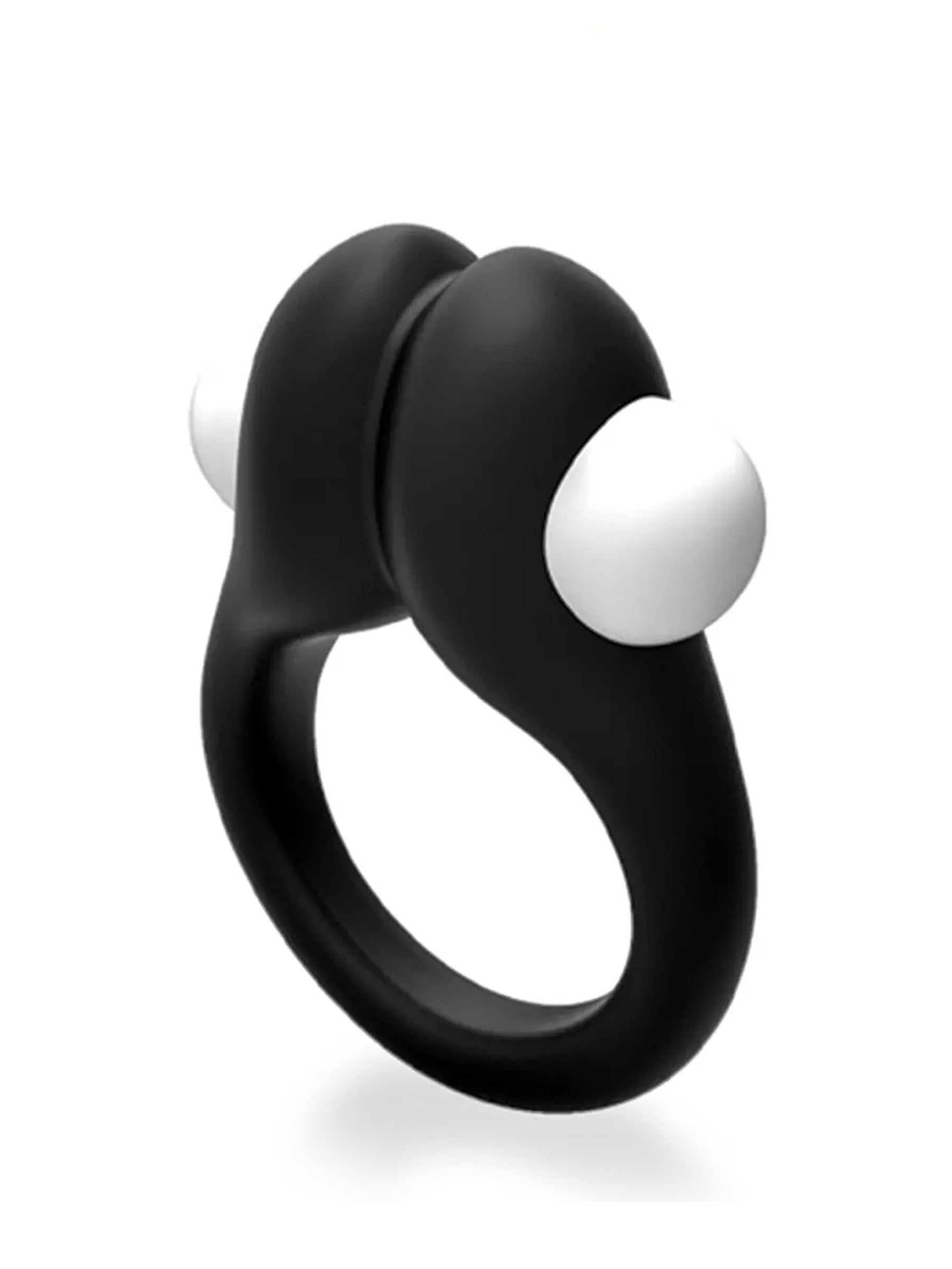 Wooomy Zippy Vibrating Ring With Bullet - Black